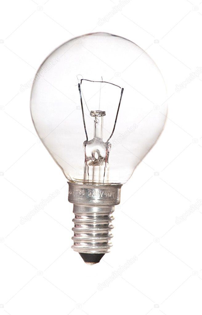Isolated lightbulb