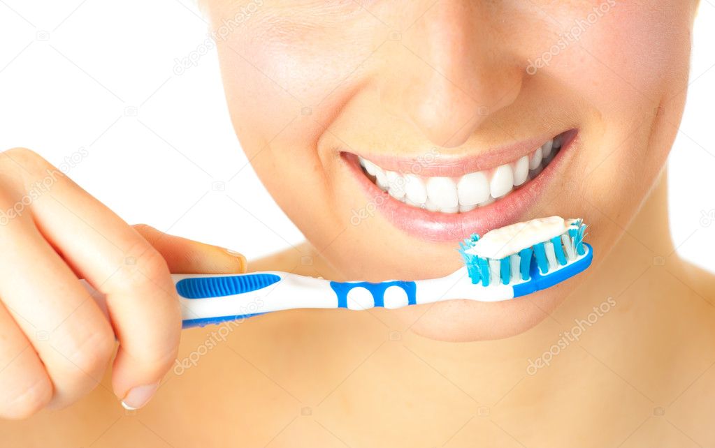 Healthy teeth brushing