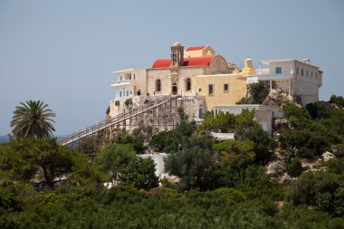 Greek monastery clipart