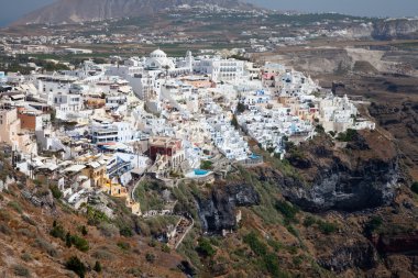 Santorini Adası Yunanistan peyzaj