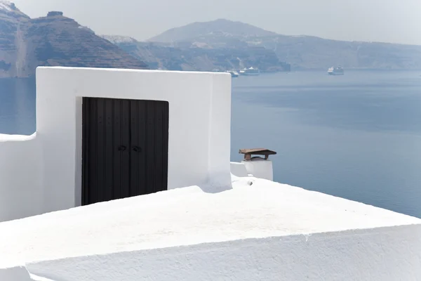 Santorini isla en Grecia Imagen de stock