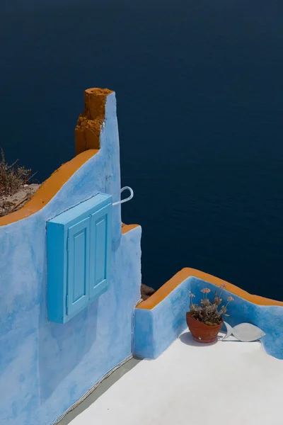 Острів Санторіні в Греції Ліцензійні Стокові Фото