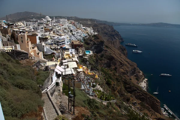 Santorini isla en Grecia Imágenes de stock libres de derechos