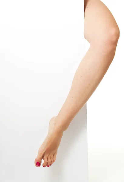 Жінка ногу — стокове фото