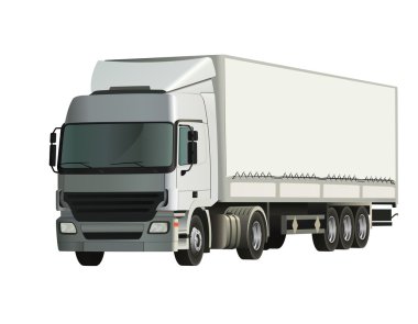 Semi-trailer truck clipart
