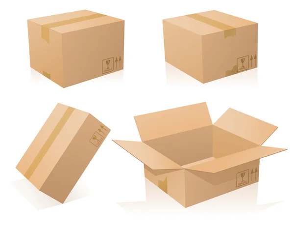 Cardboards — Stockový vektor