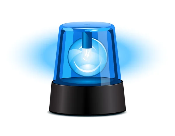 Lumière clignotante bleue — Image vectorielle