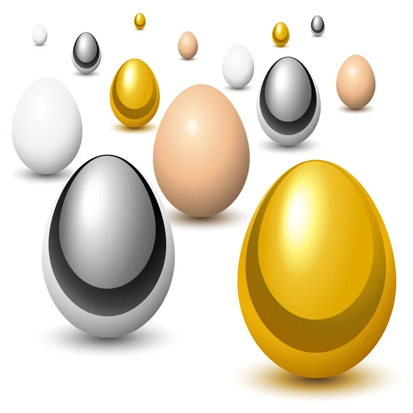 Reproducción de huevos — Vector de stock