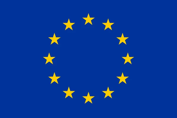 Flaga europejska — Wektor stockowy
