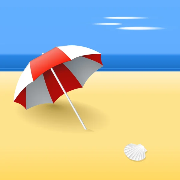 Червоний пляжг — стоковий вектор