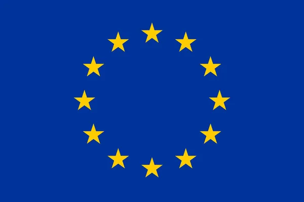 Evropská vlajka — Stockový vektor