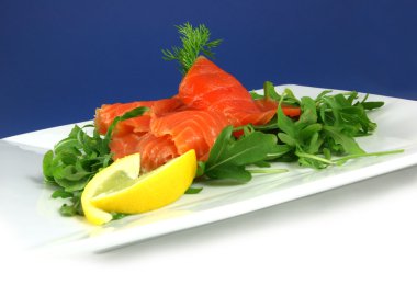 Smoked salmon clipart