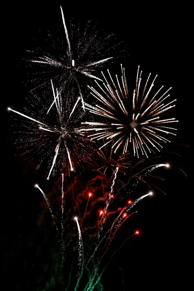 Fuochi d'artificio finali bianchi — Foto Stock
