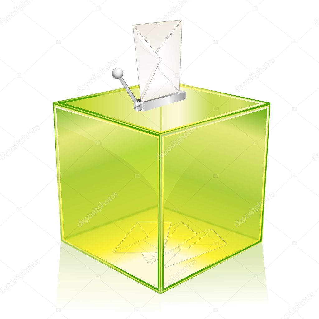 Green ballot box