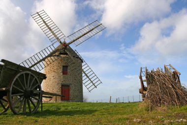 Windmill of Cherrueix clipart