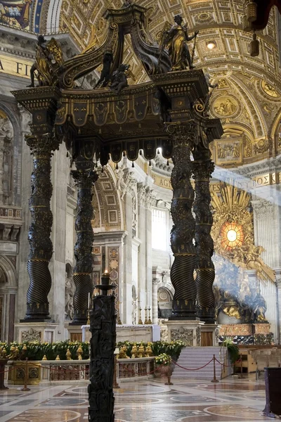 stock image The baldacchino of Saint Peter