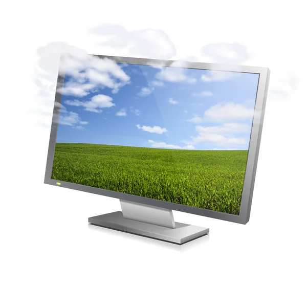 Облачный экран — стоковое фото