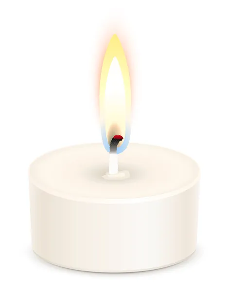 Tealight candle — Stock Vector