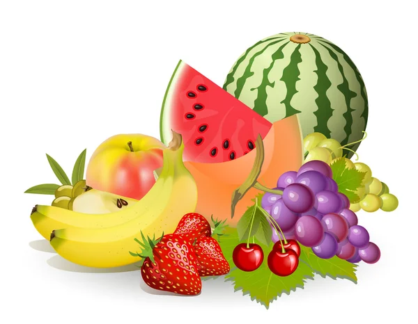 Grupy owoców — Wektor stockowy