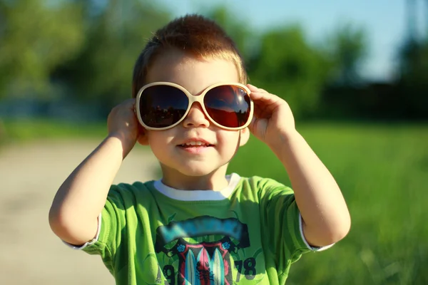 stock image Boy in Sun Glasses and Sunny Summer