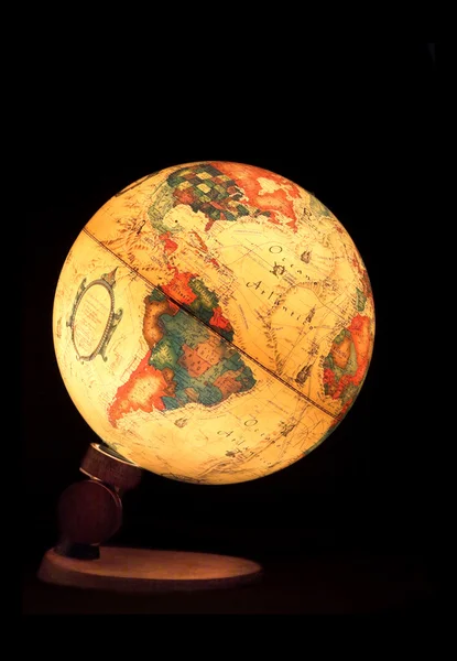 Beleuchteter Globus — Stockfoto