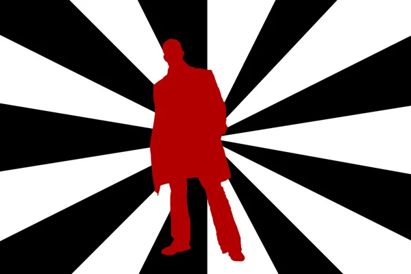 男子 silhouete — 图库照片