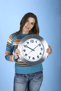 Clock Woman clipart