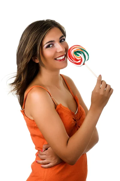 Lollypop Girl — Stock Photo, Image