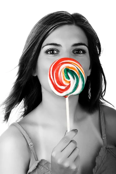 Lollypop-Mädchen — Stockfoto