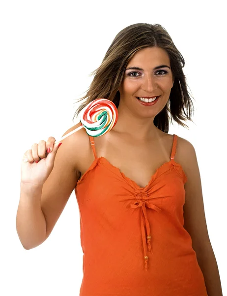 Lollypop Girl — Stock Photo, Image
