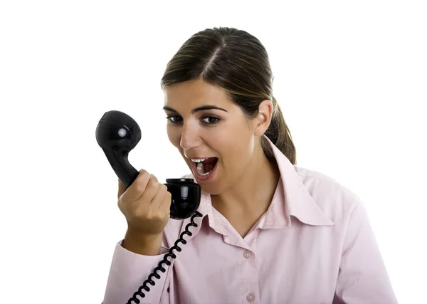 Falando ao telefone — Fotografia de Stock