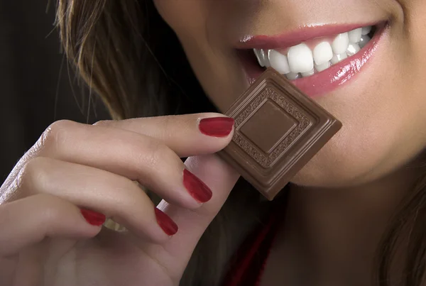 Tentação de chocolate — Fotografia de Stock
