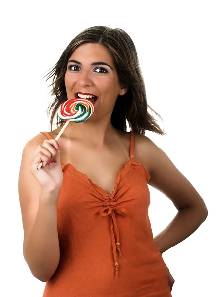 Chica Lollypop — Foto de Stock