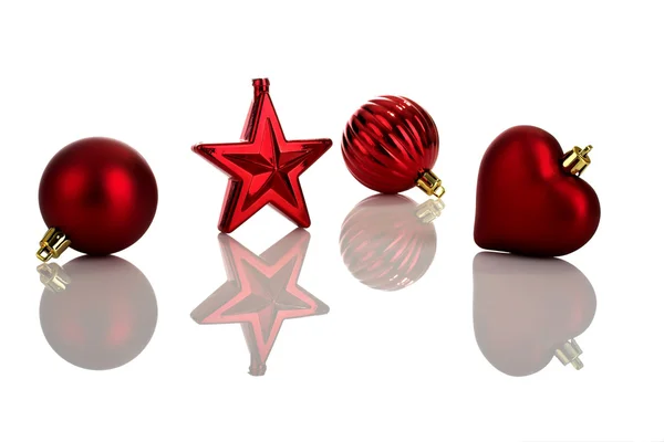 Red Christmas Ornaments — Stock Photo, Image