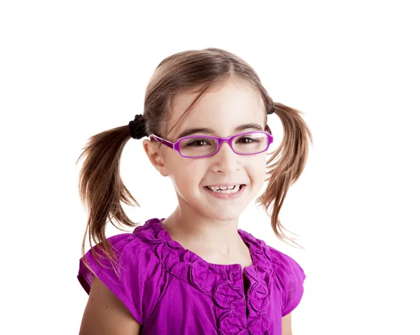 戴眼镜的女孩 — 图库照片