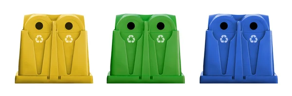 Reciclar contenedores — Foto de Stock