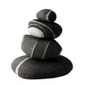 Stones isolated in a white background clipart