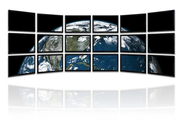 Big panel of TV — Stock Photo, Image