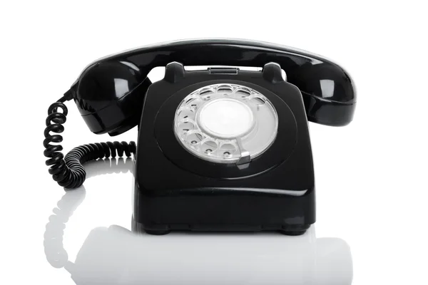 Pěkný Ročník Telefon Dokonale Izolovaných Bílém Pozadí — Stock fotografie