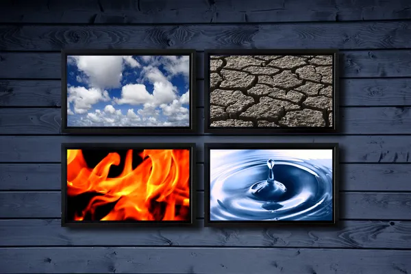 Four elements — Stock Photo, Image