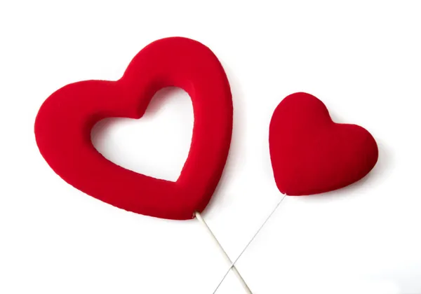 Valentine Heart Está Aislado Blanco —  Fotos de Stock