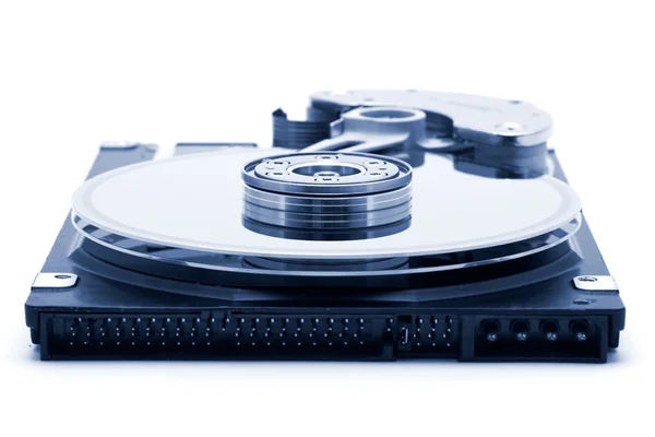 Buka Hard Disk Drive Yang Diisolasi Dalam Latar Belakang Putih — Stok Foto