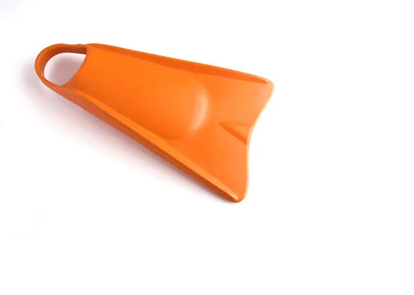 Orangefarbene Entenfüße Isoliert Vor Weißem Hintergrund — Stockfoto