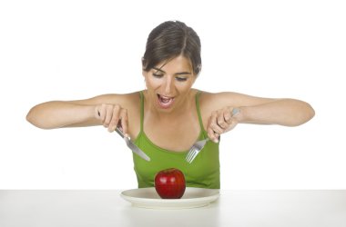 Apple hungry clipart