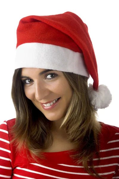 Kerstmis vrouw — Stockfoto