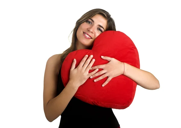 Hjärtat kvinna — Stockfoto