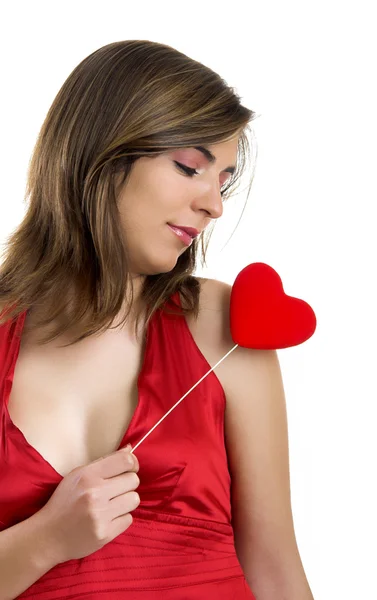 Valentine žena — Stock fotografie