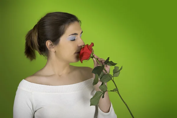 Der Duft einer Rose — Stockfoto