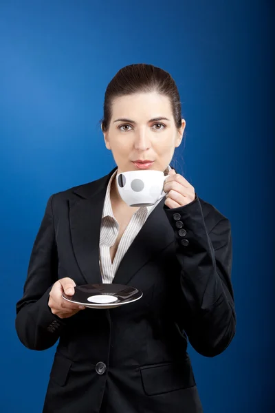 Drinking a coffee — Stock Photo, Image