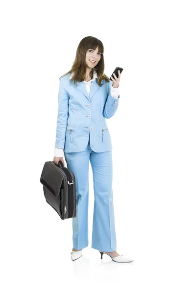 Mujer de negocios con un maletín —  Fotos de Stock